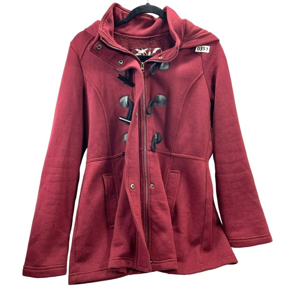 SEBBY, Women COAT, long sleeve, SIZE M, COLOR RED